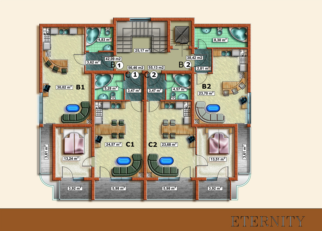 First floor architectural floor plan