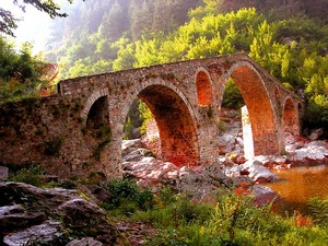 The Devil Bridge near the town of Ardino, Smolyan region