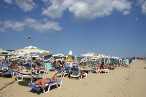 The beach at Sunny Beach