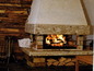 One of the fireplaces