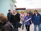 <I>All very happy, leaving the stadium</I>